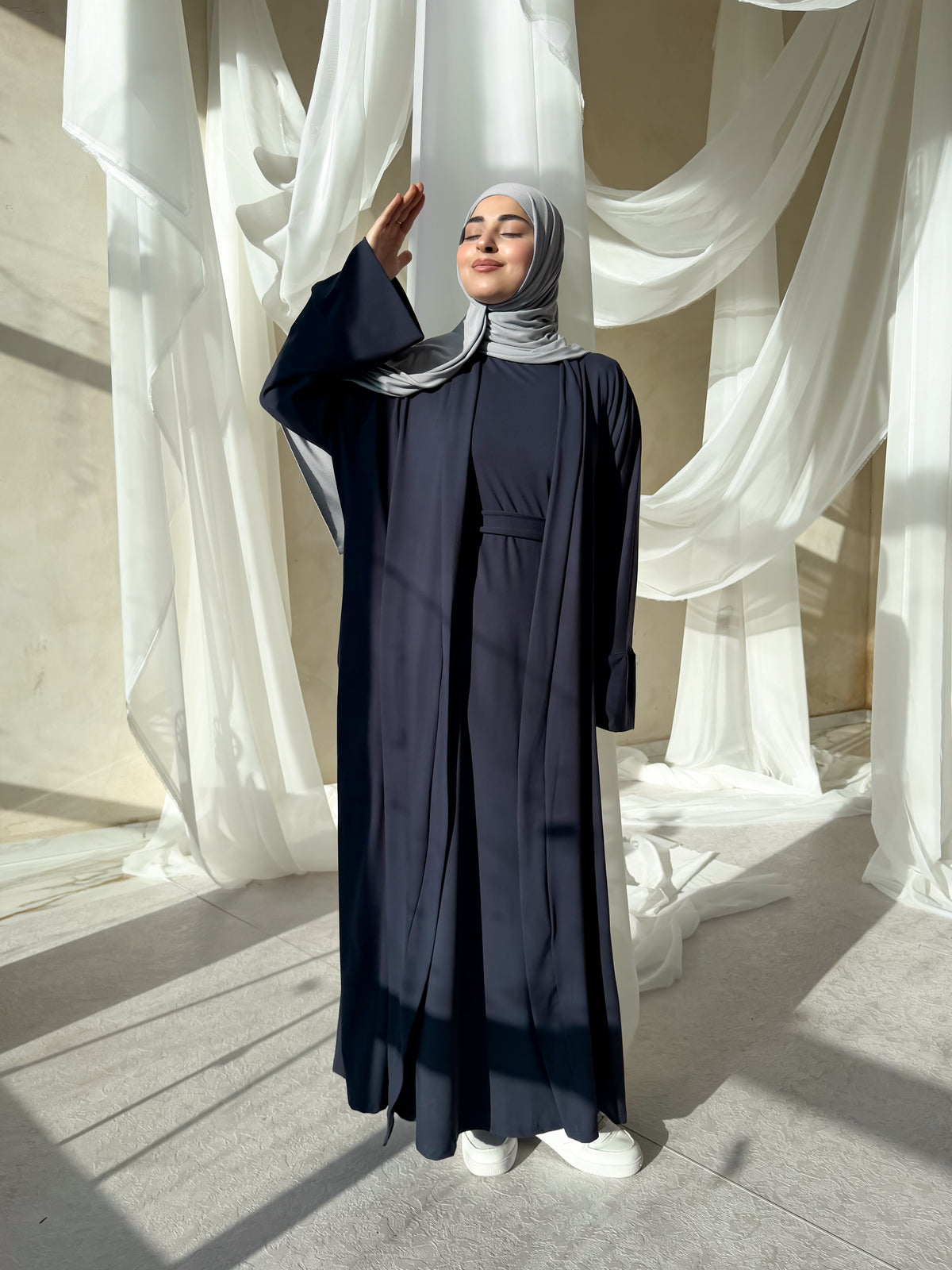 Sakina | Abaya-Navy
