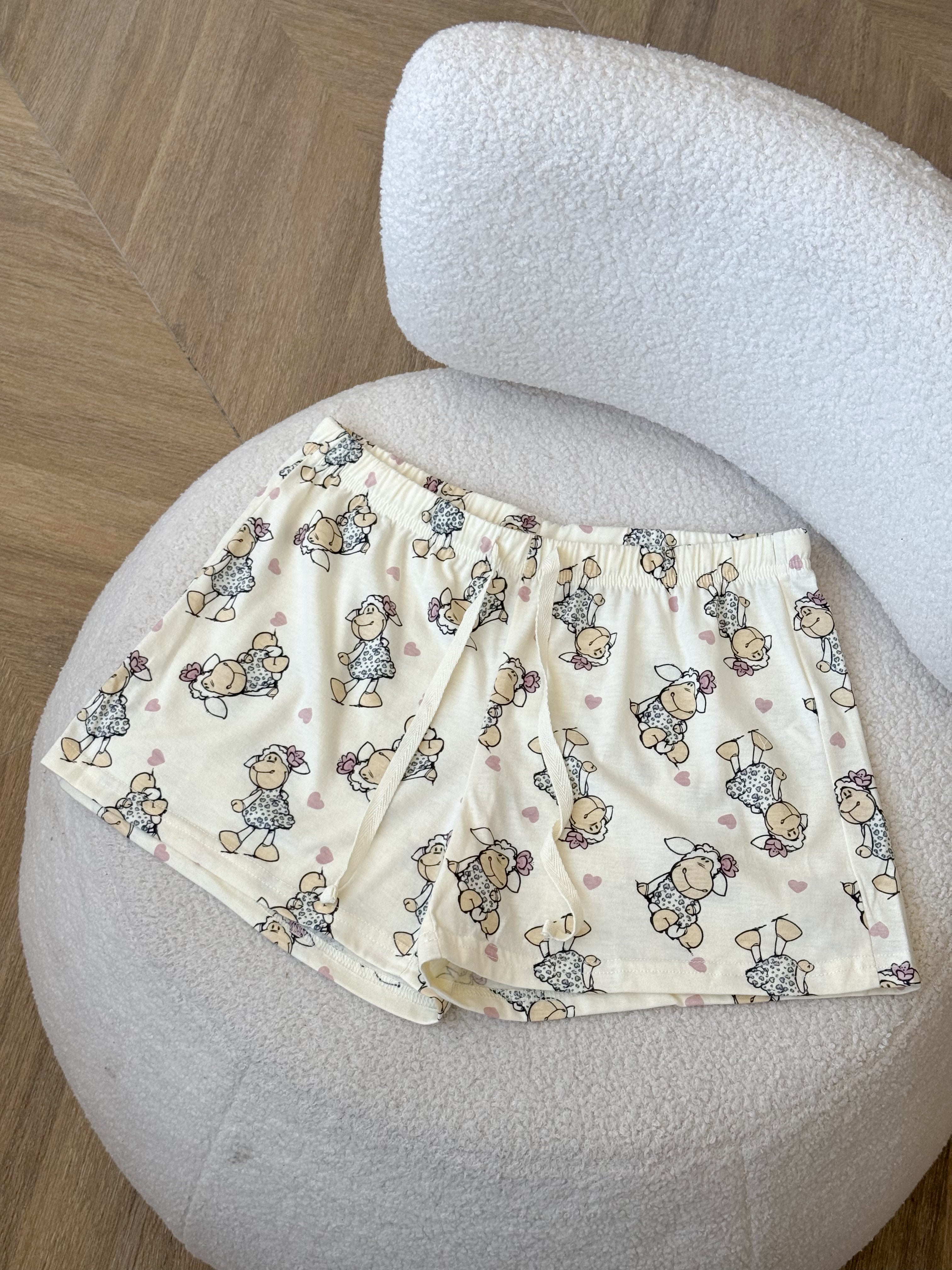 Short Pajama Set- Eeyore Pointelle