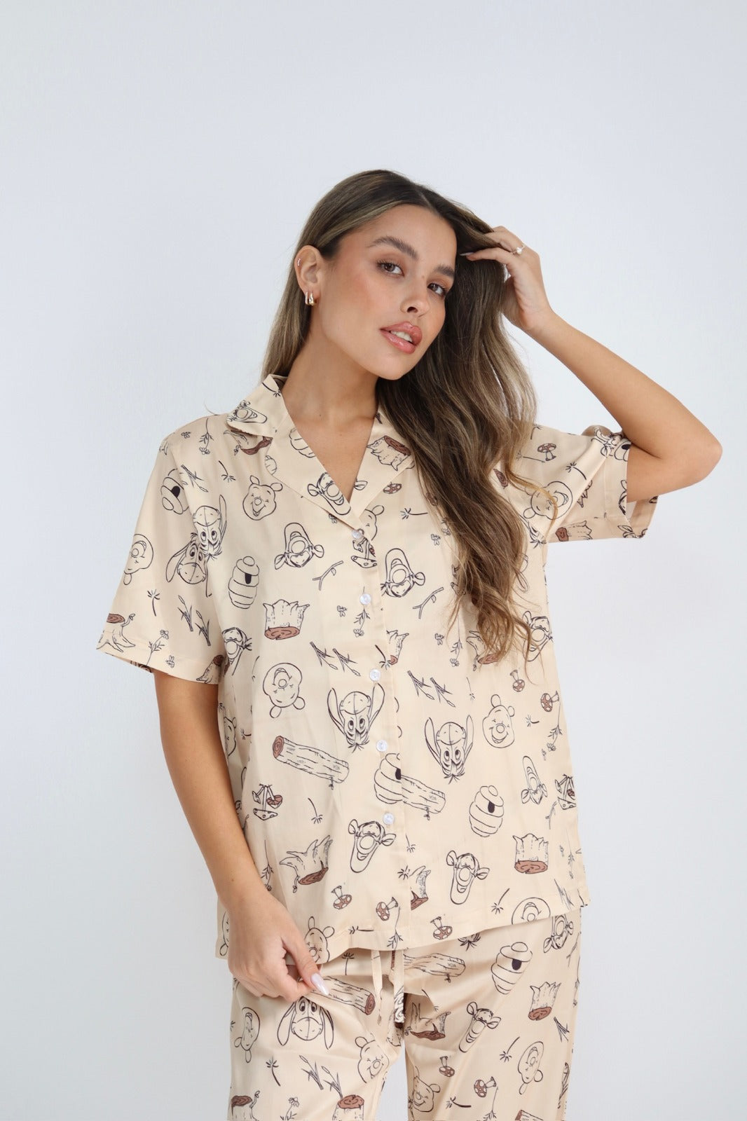 Short Pajama Set - Eeyore Pointelle