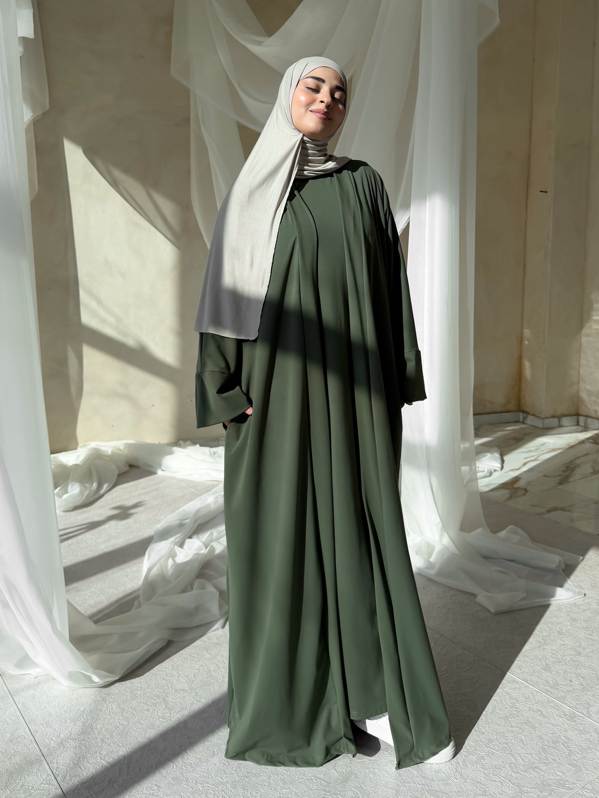 Yaqeen | Abaya-Olive