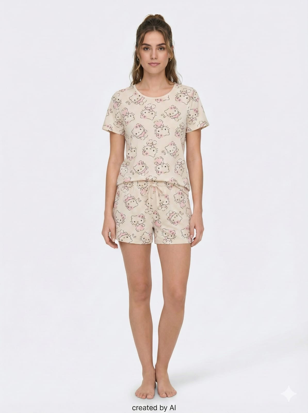 Short Pajama Set - Hello kitty