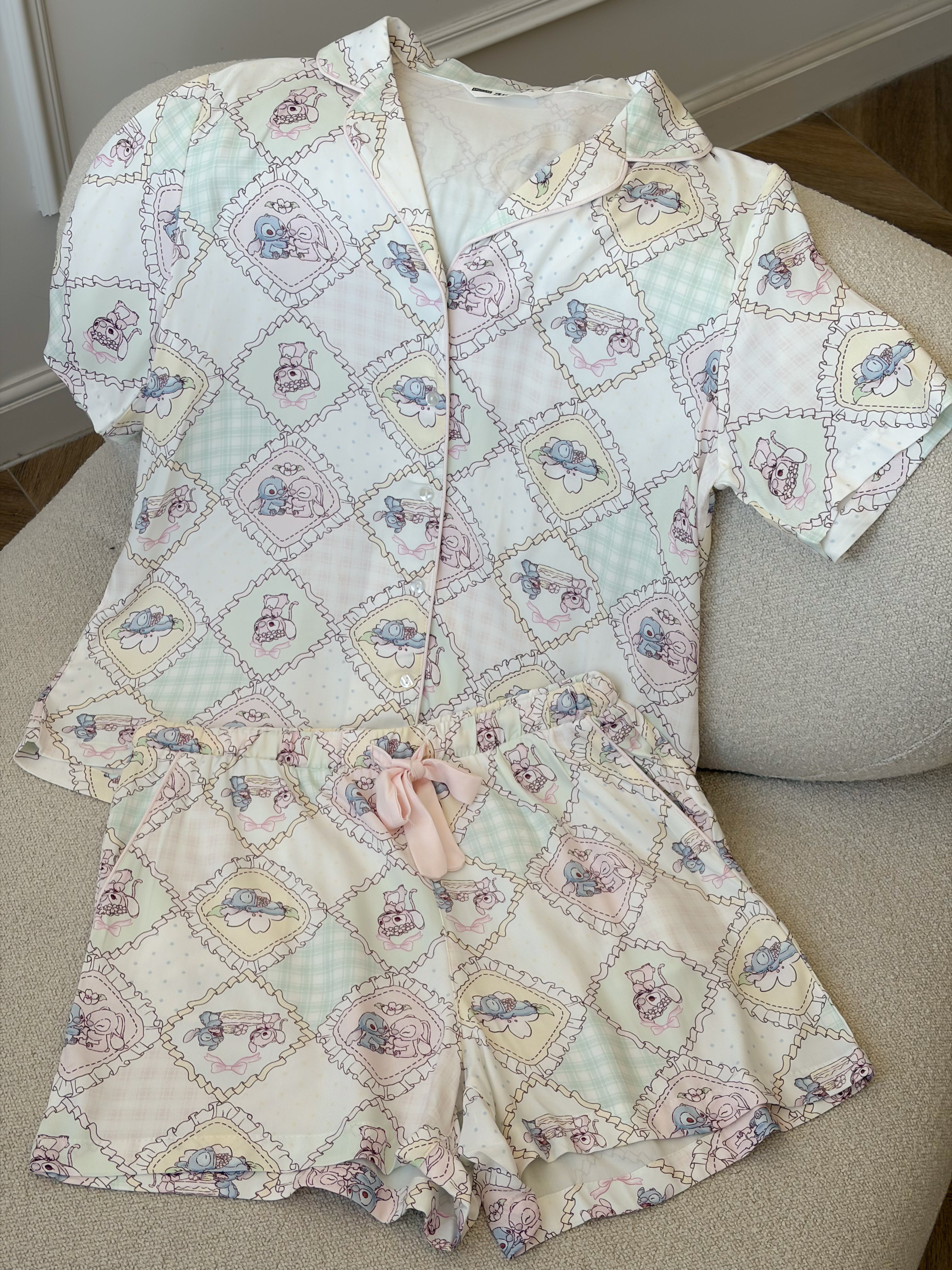 Short Button-Up Pajama Set - STICHE