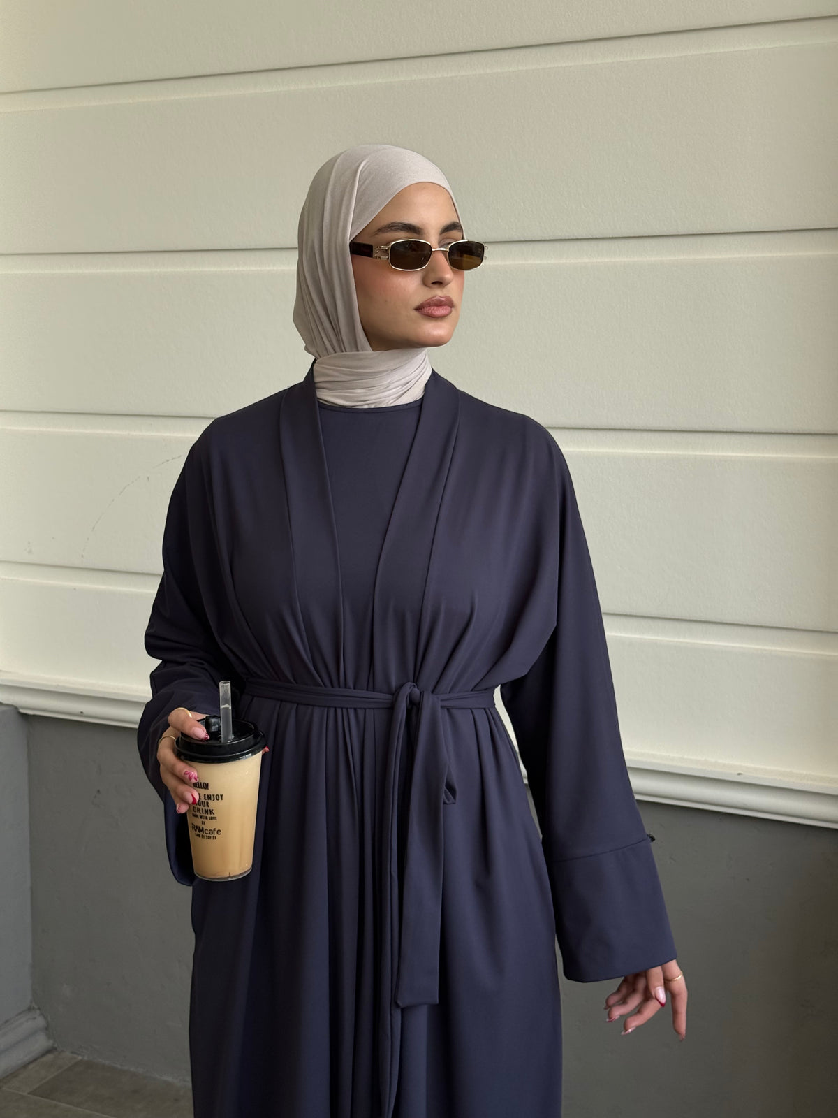 Sakina | Abaya-Navy