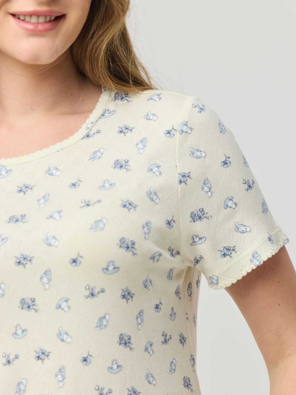 Short Pointelle Pajama Set - My Melody