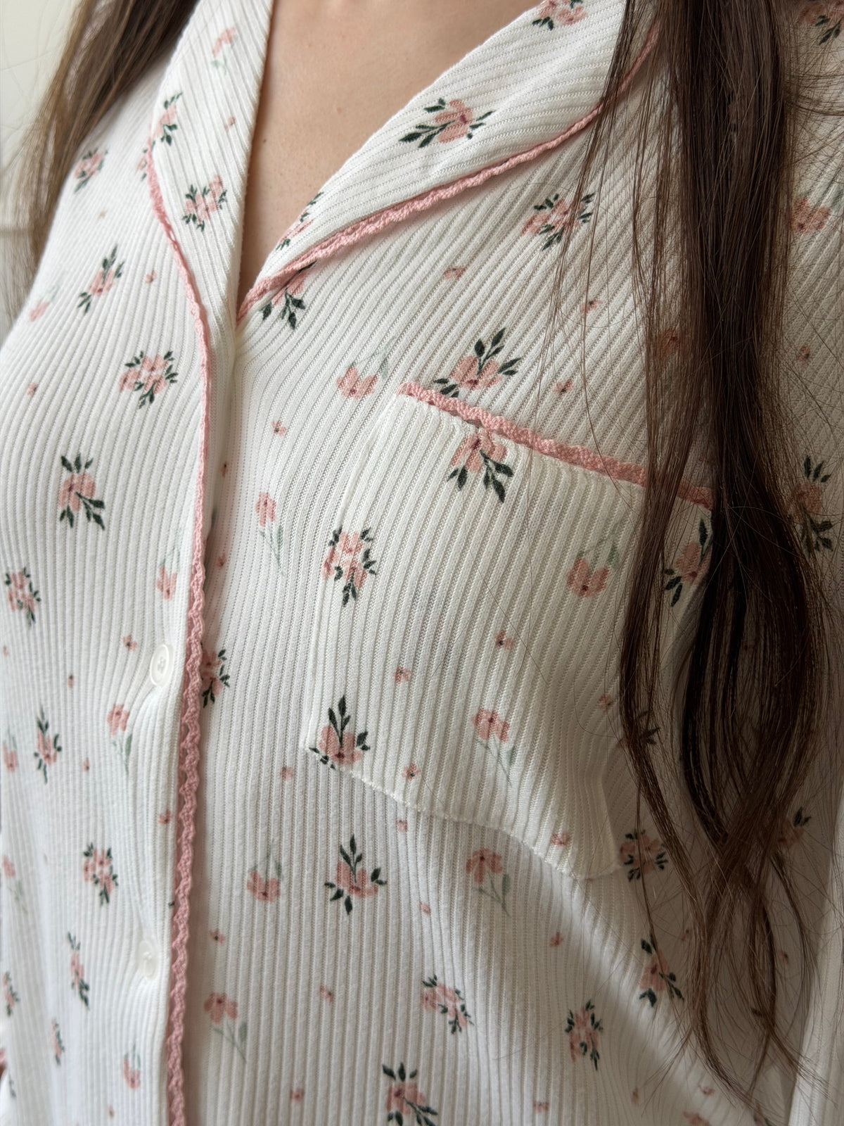 Long Pajama set-White