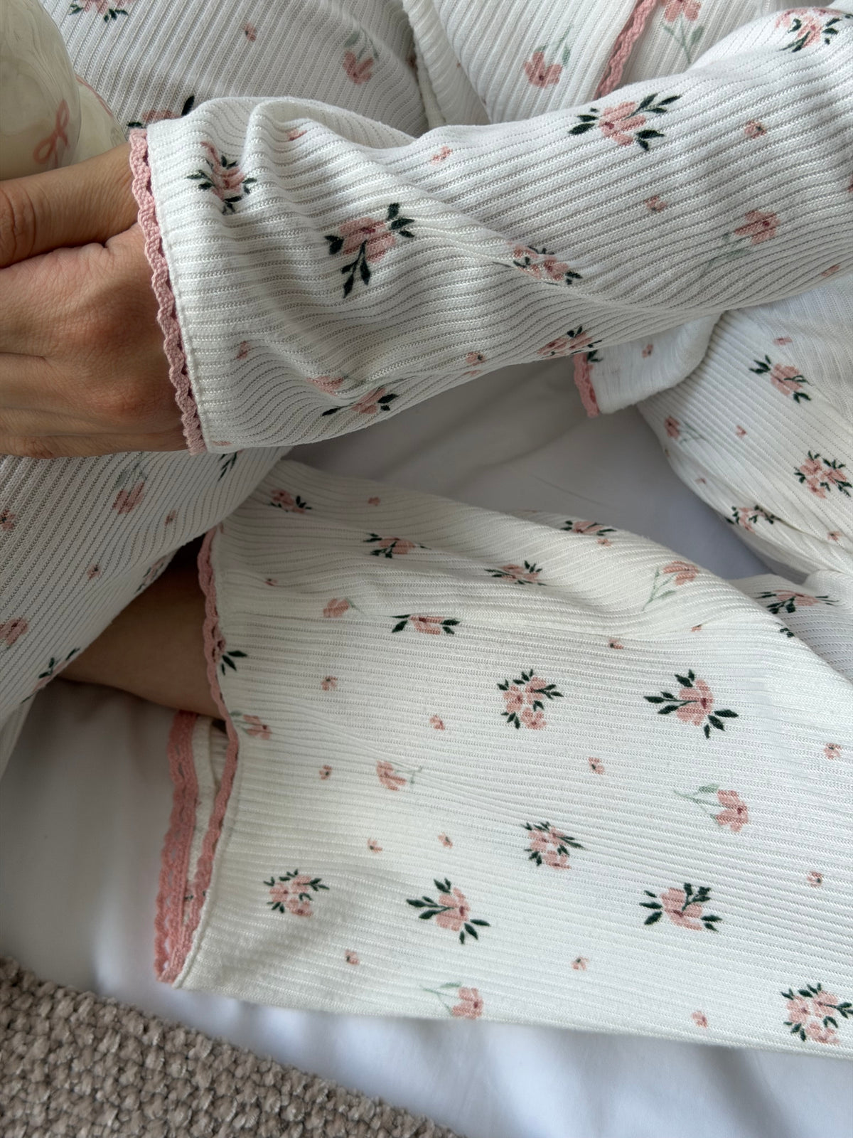 Long Pajama set-White