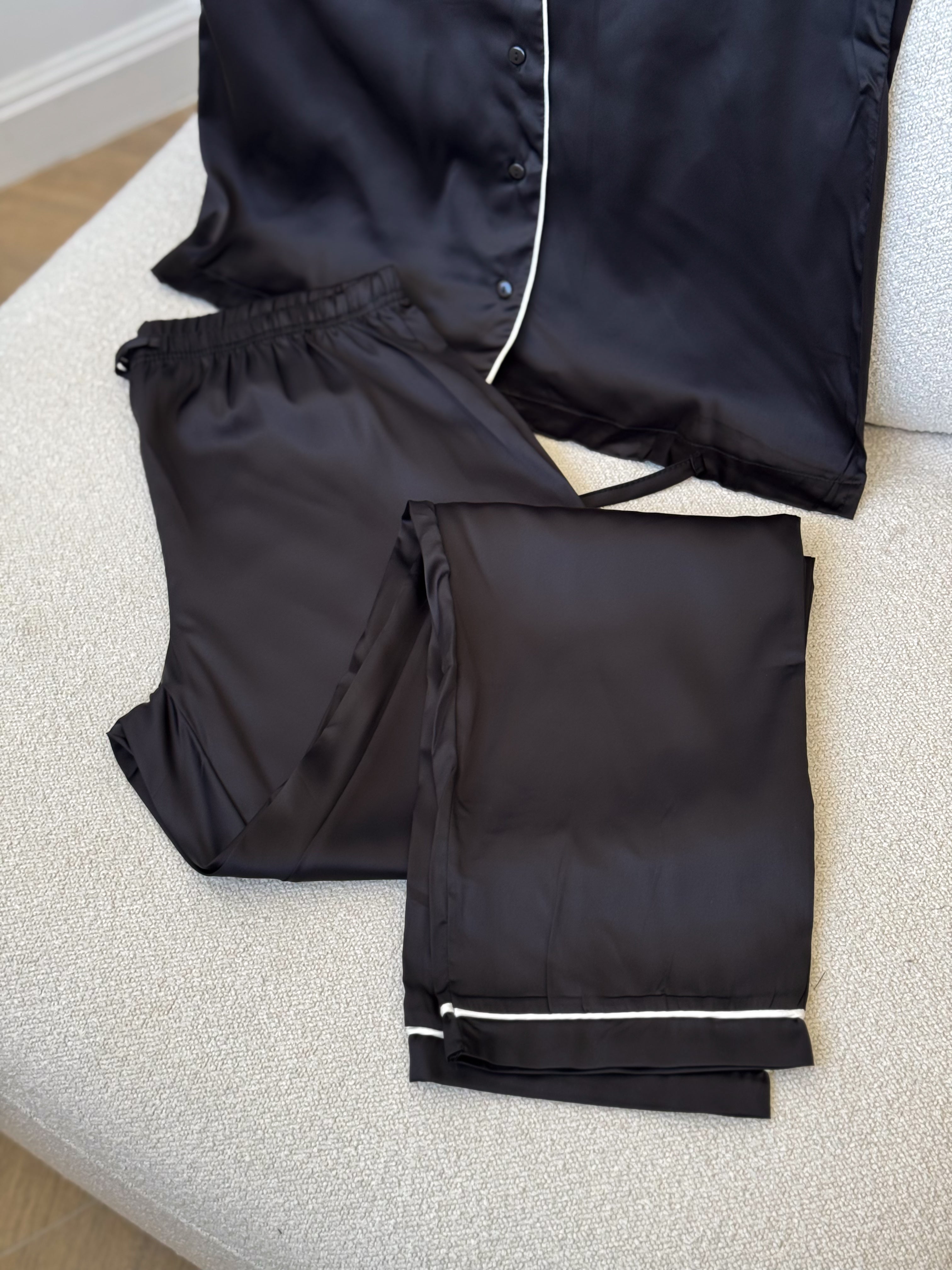 Long Pajama Set - Black
