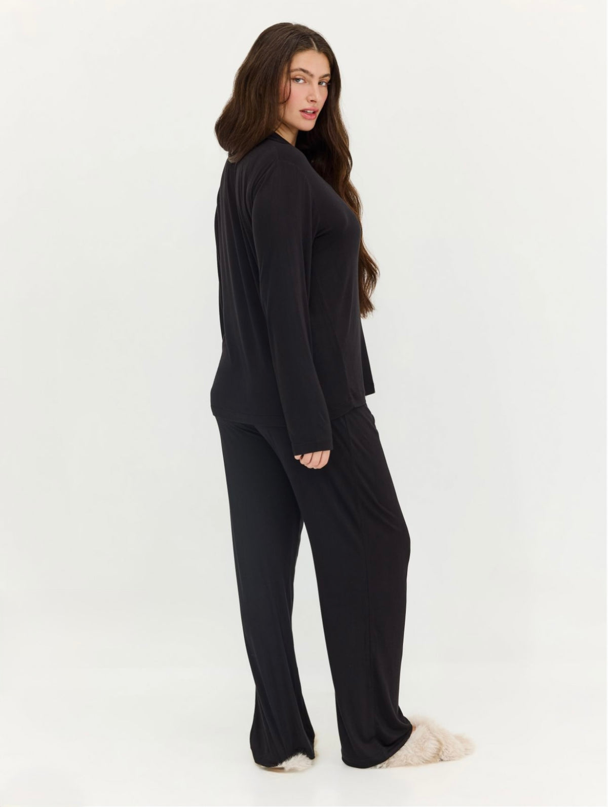 Long Pajama Set - Black