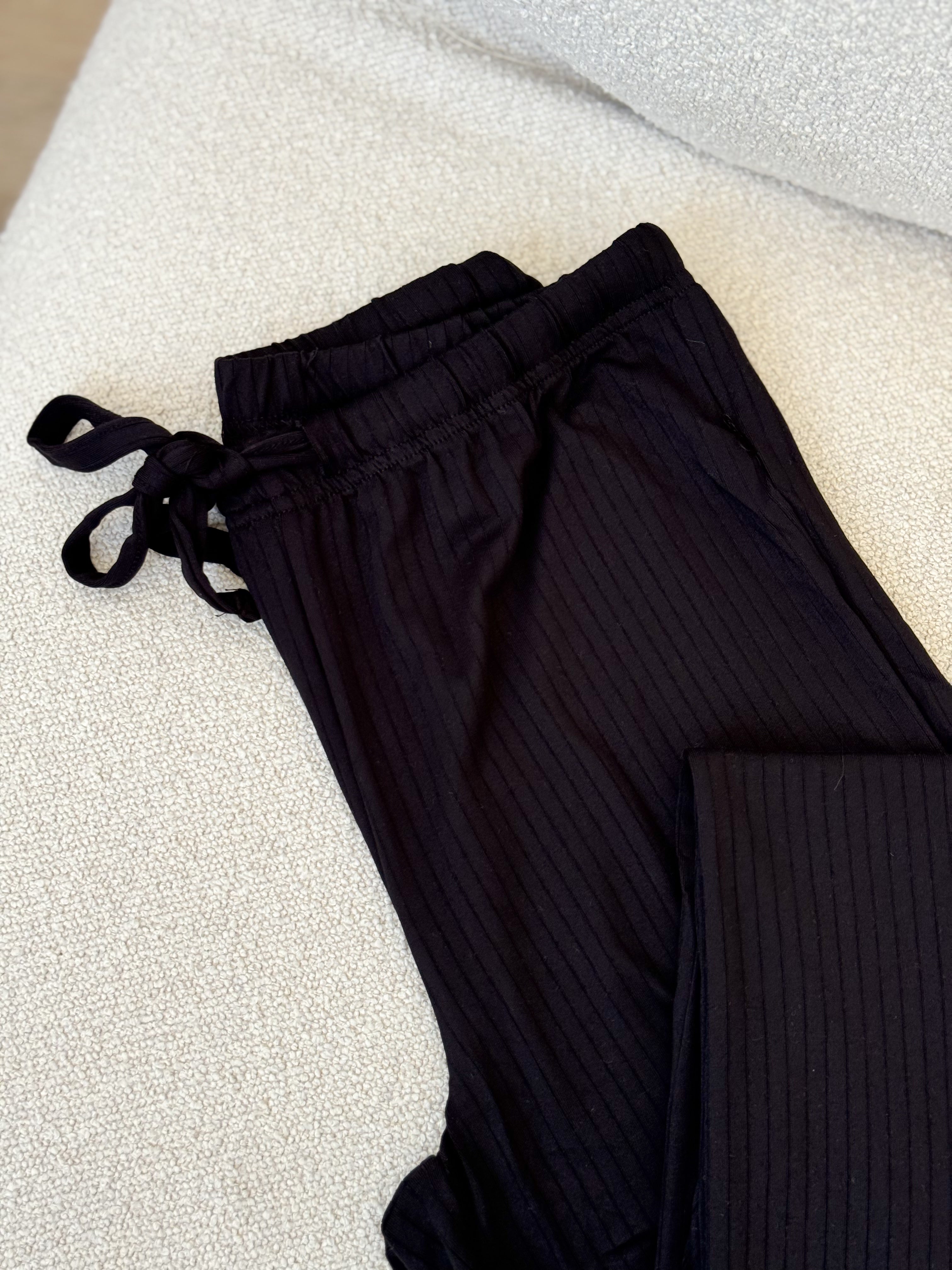 Long Pajama Set - Black