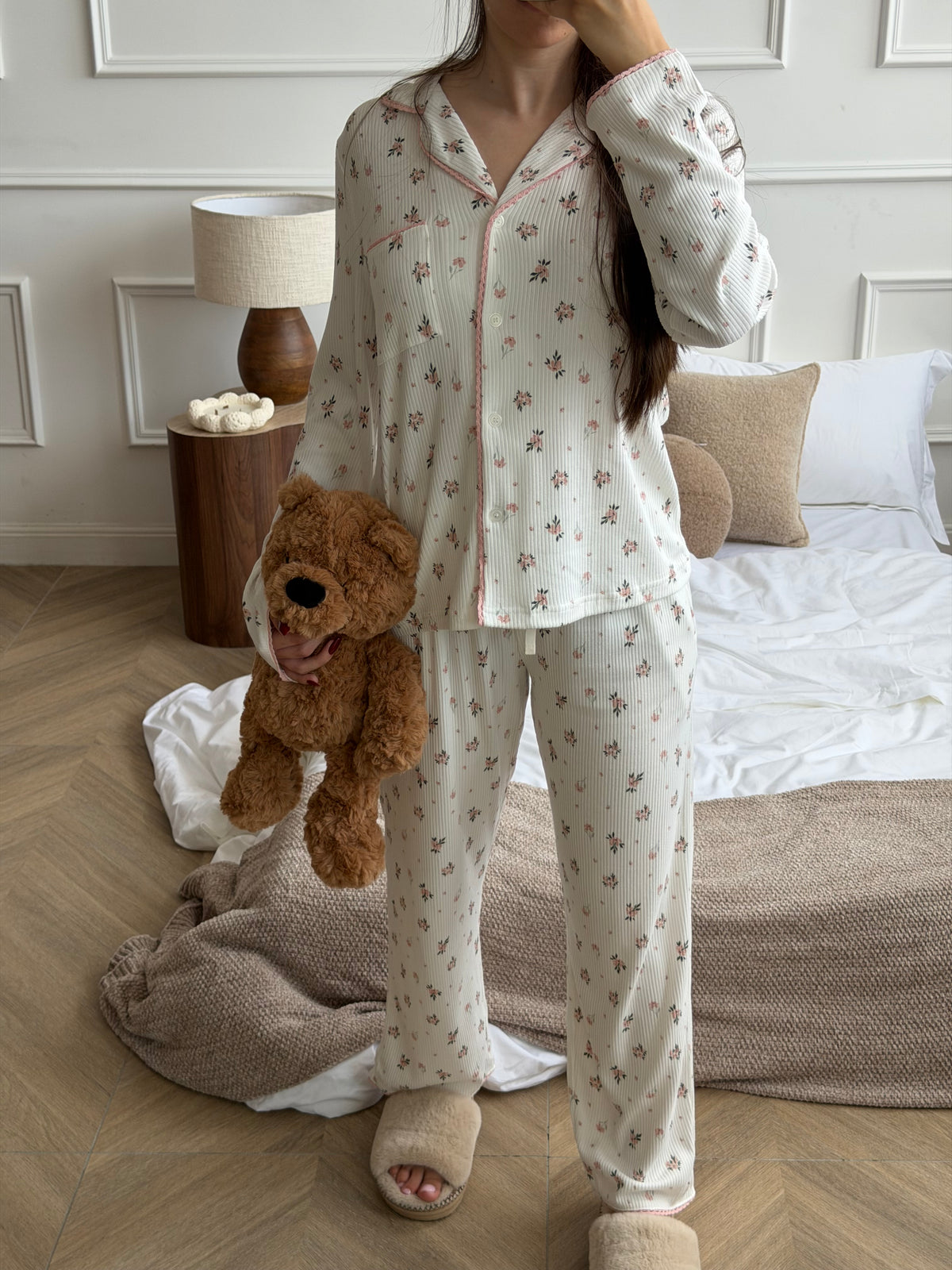 Long Pajama set-White