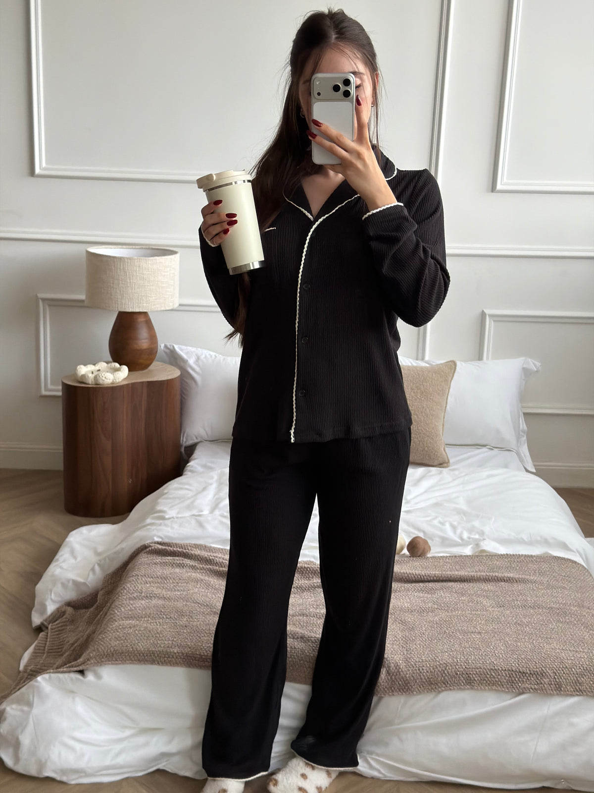 Long Pajama set-Black
