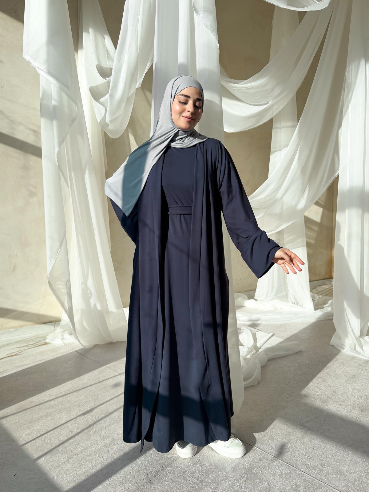 Sakina | Abaya-Navy
