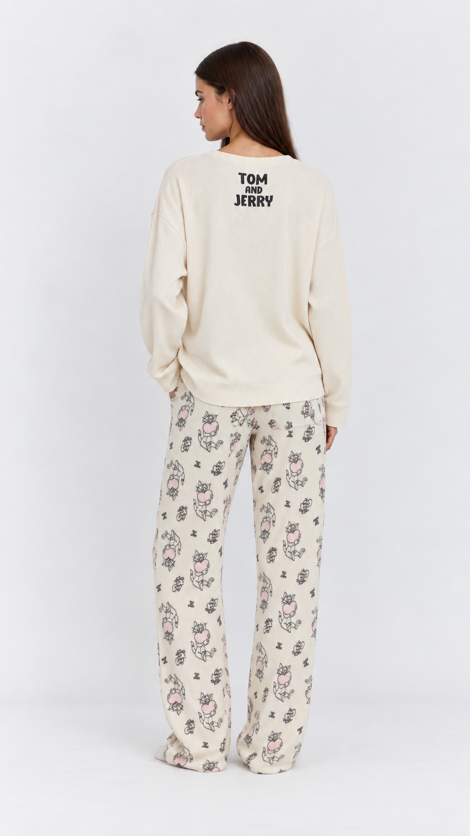 Long Pajama set-Beige