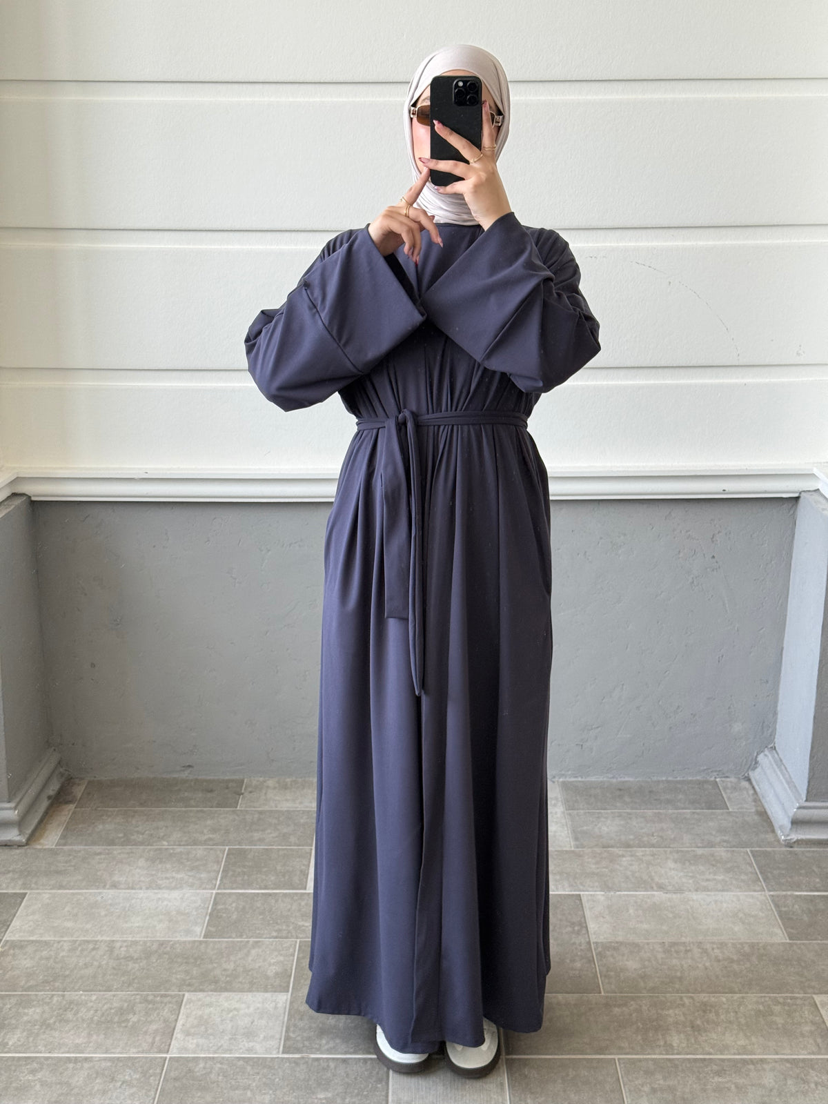 Sakina | Abaya-Navy