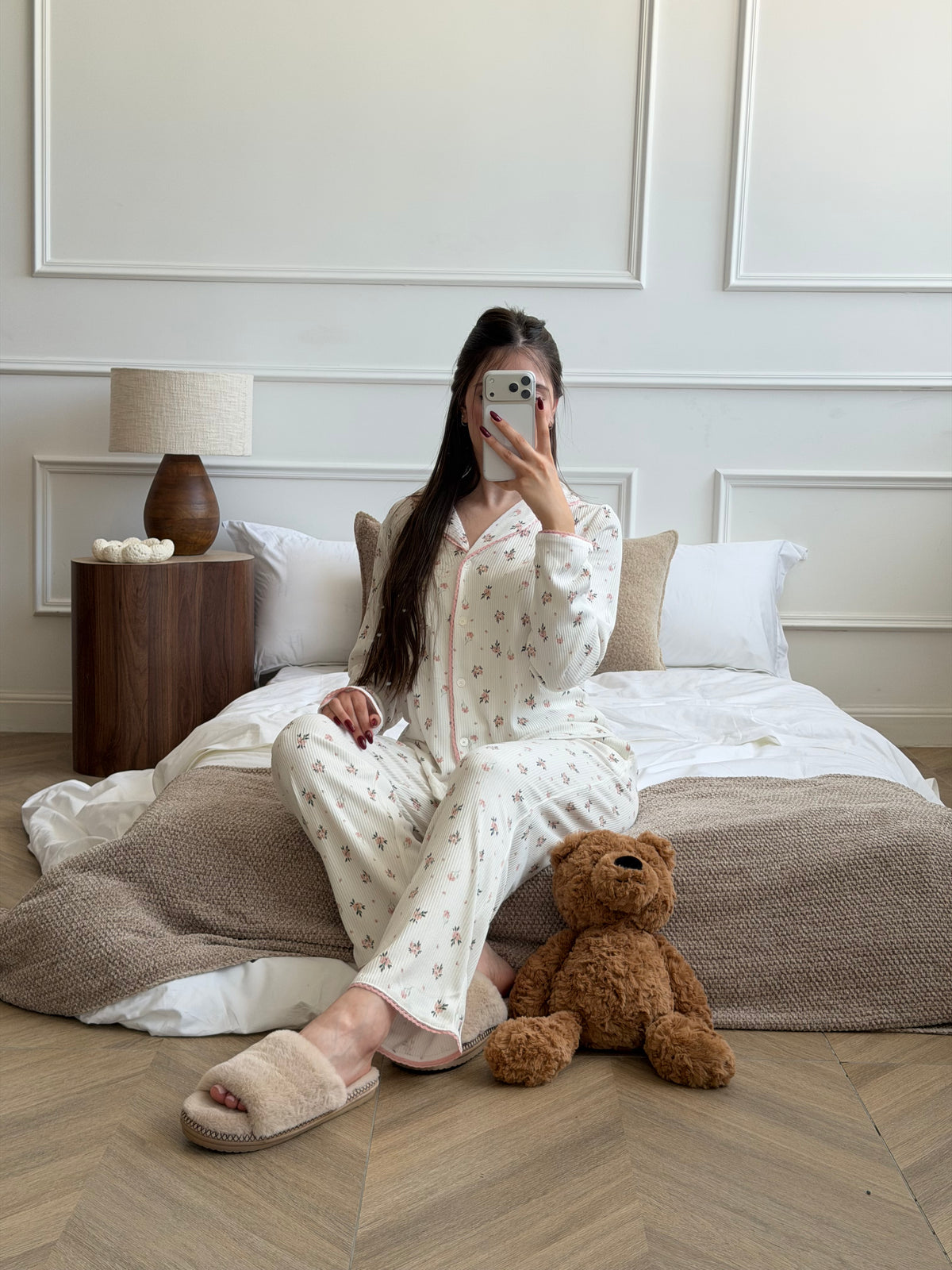 Long Pajama set-White