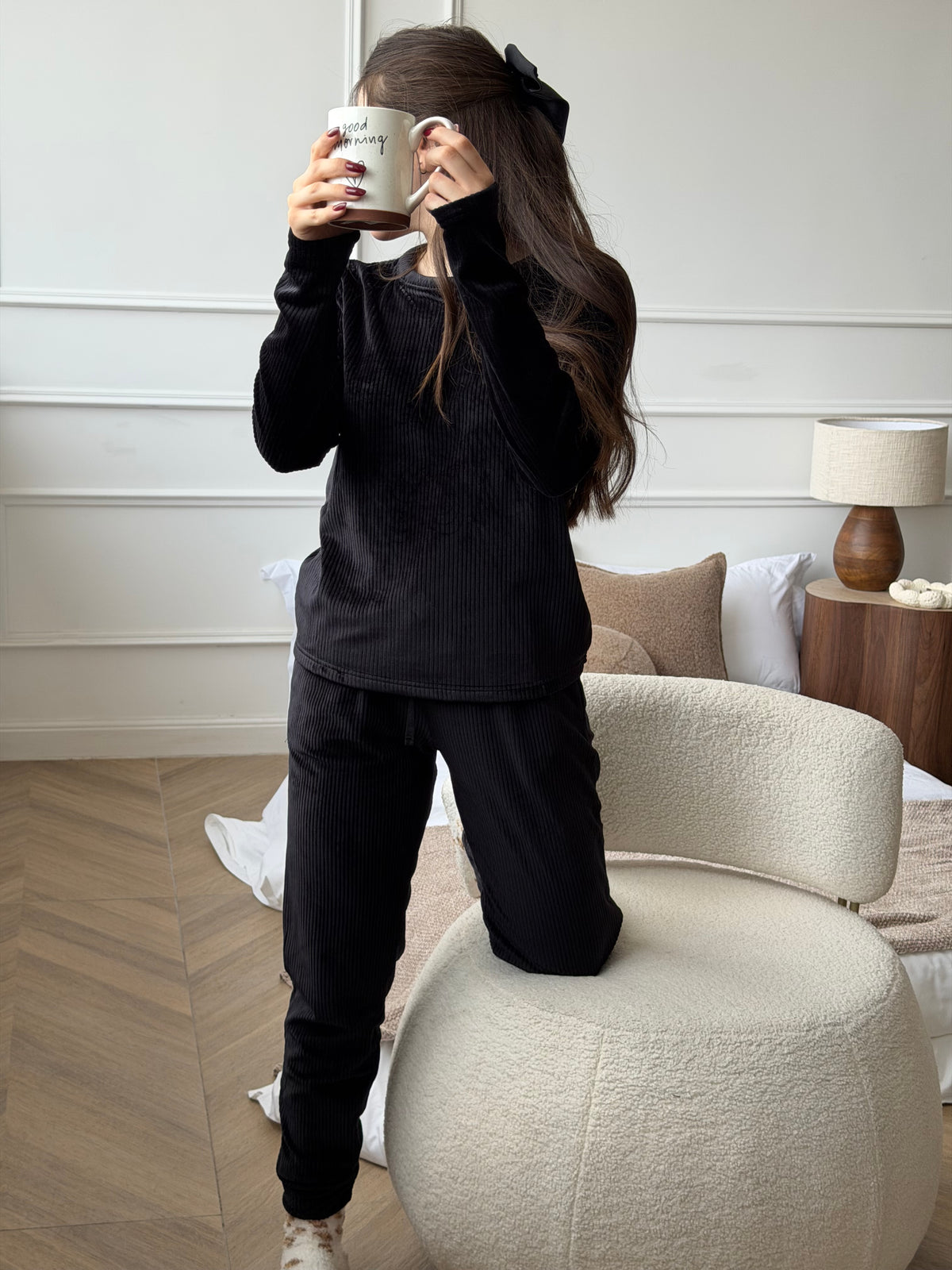 Long Pajama set-Black