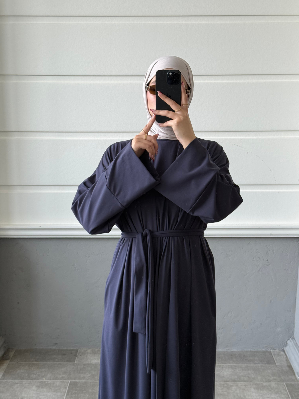 Sakina | Abaya-Navy