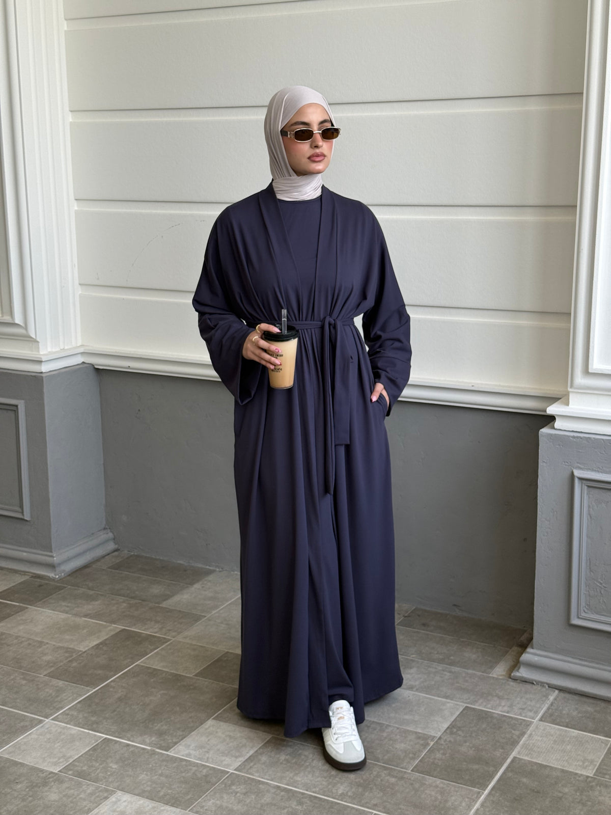 Sakina | Abaya-Navy