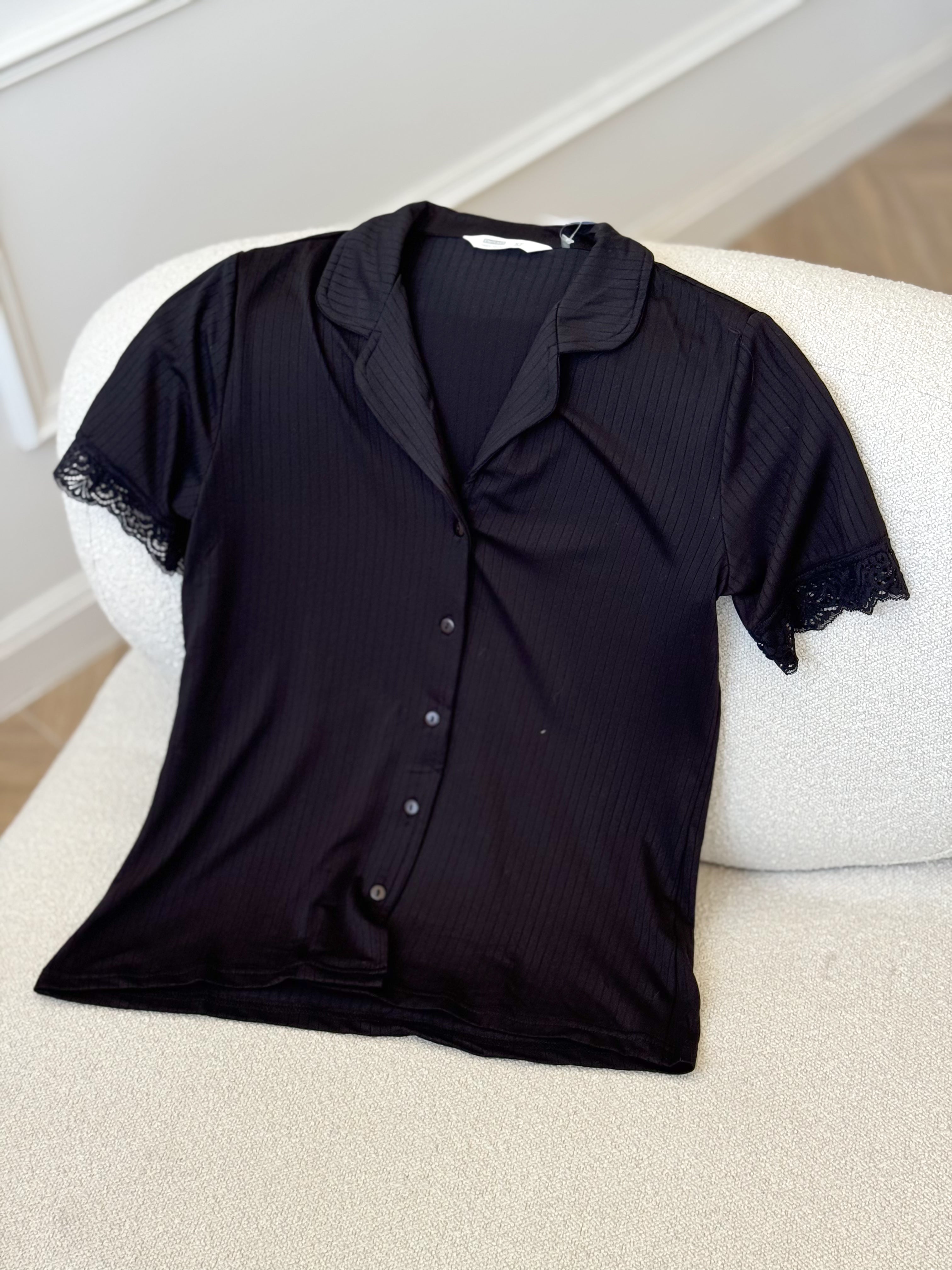 Long Pajama Set - Black