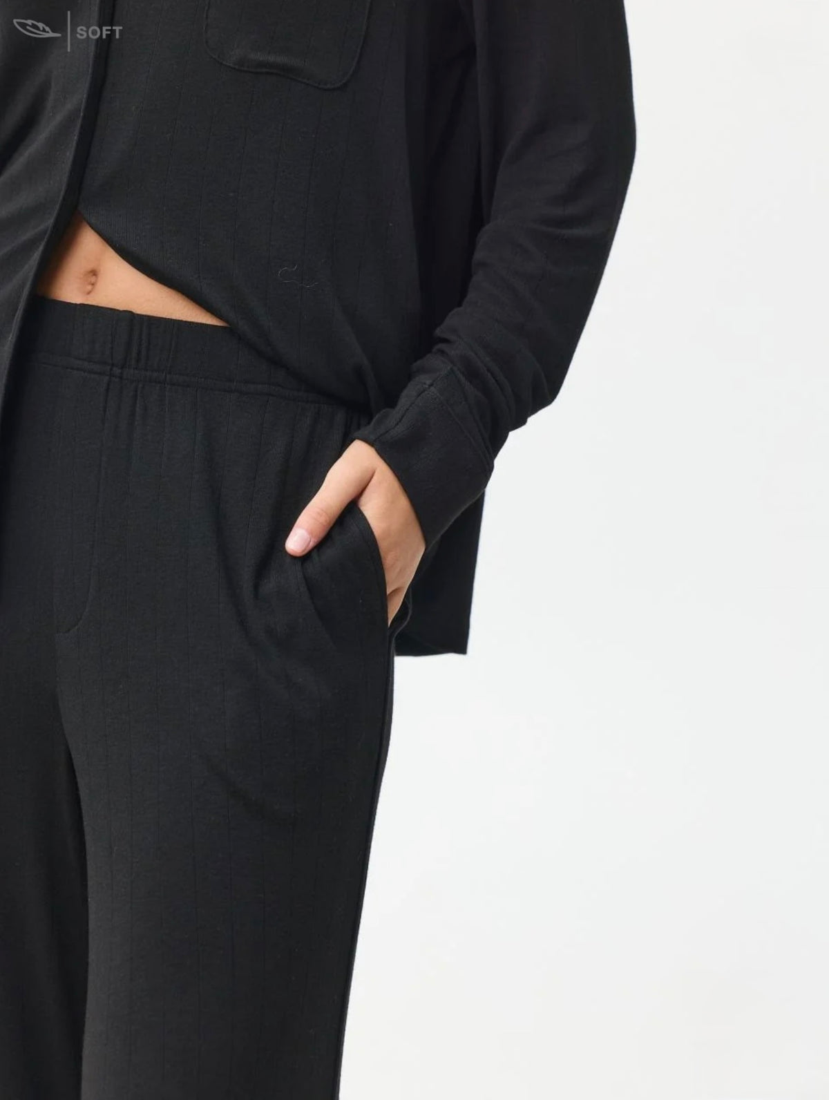 Long Pajama Set - Black