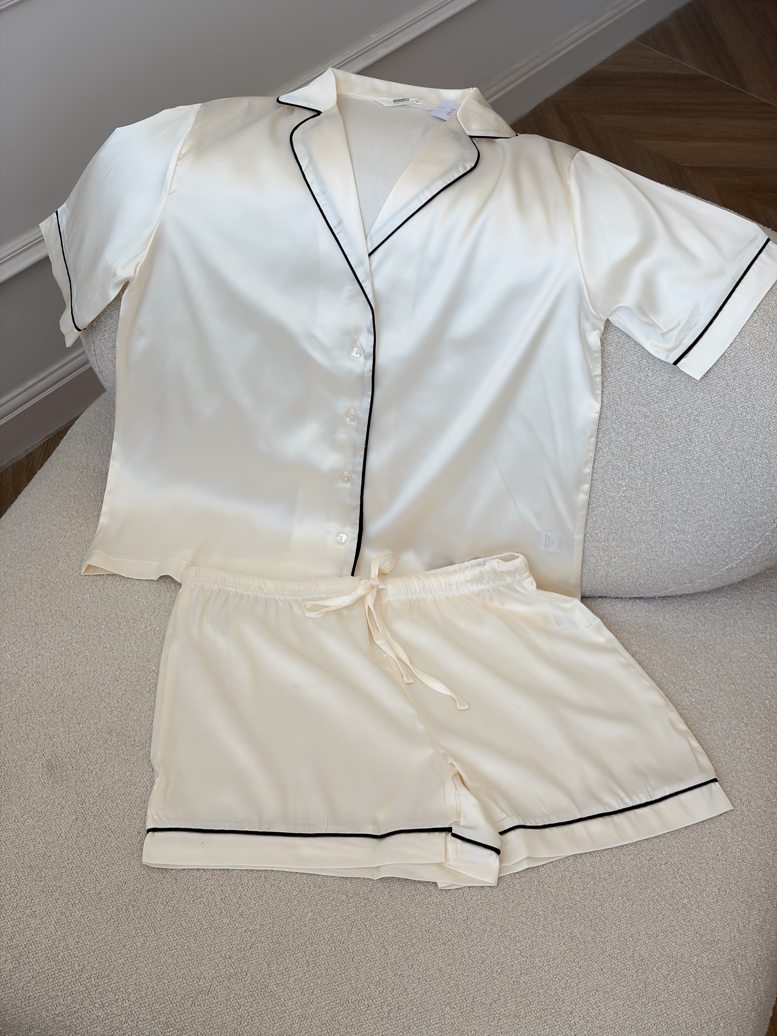 Short Pajama Set - White