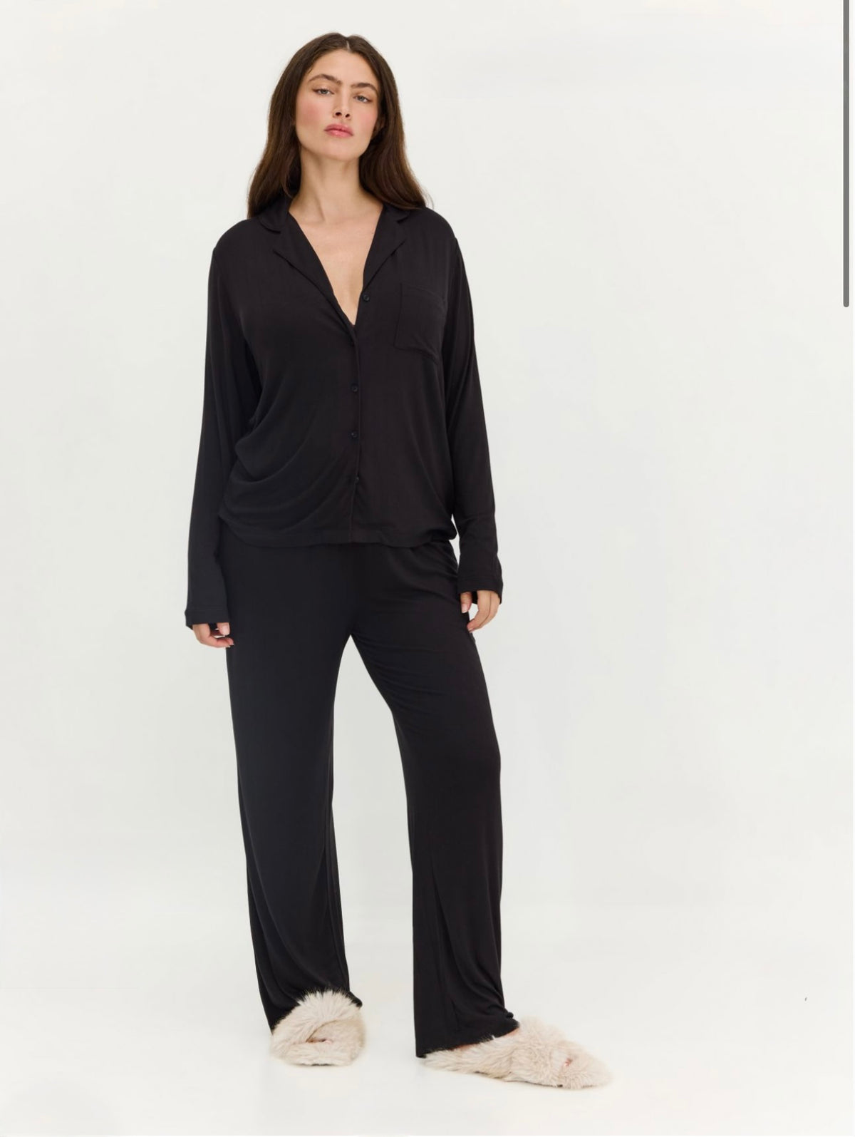 Long Pajama Set - Black