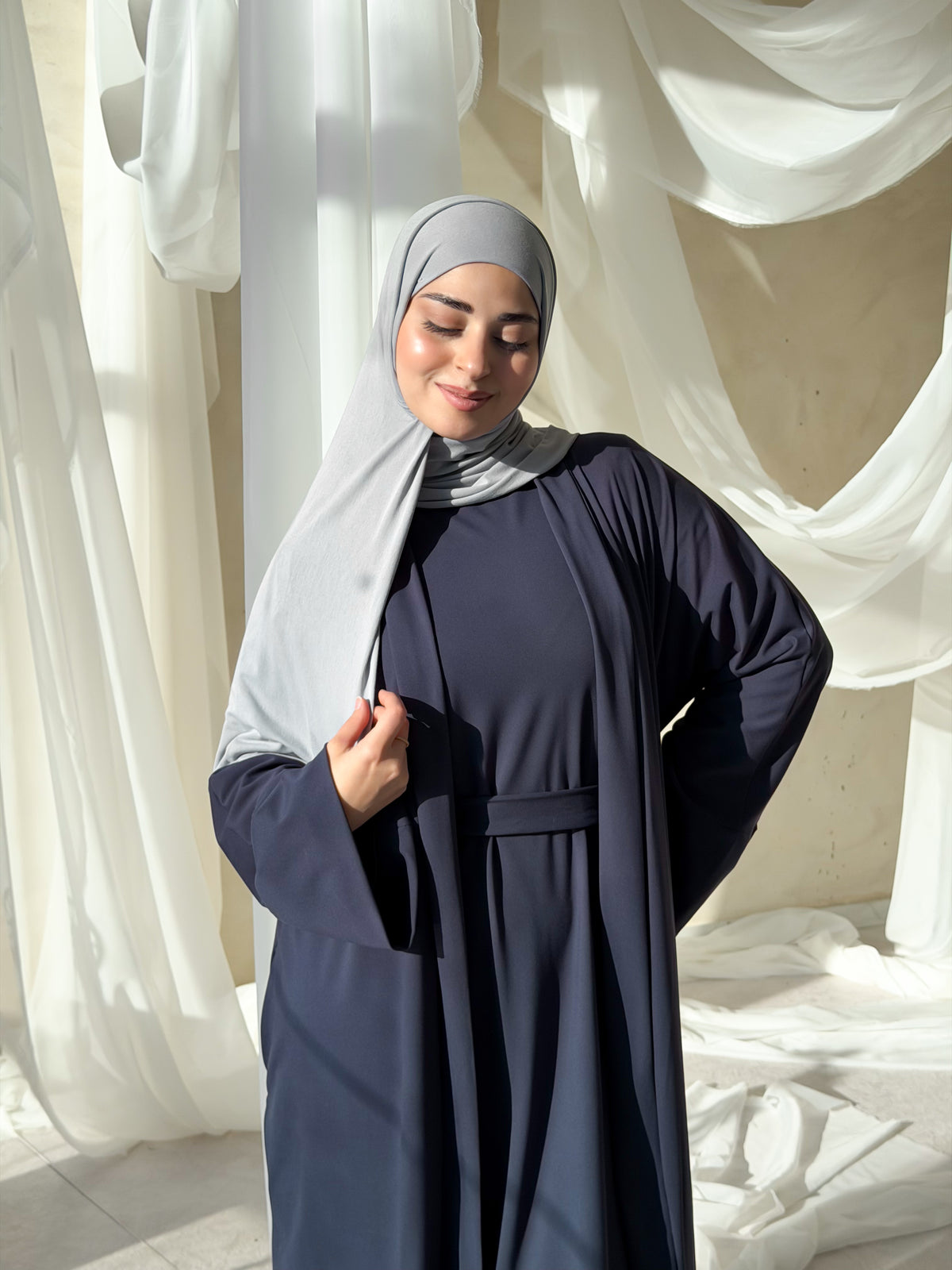 Sakina | Abaya-Navy