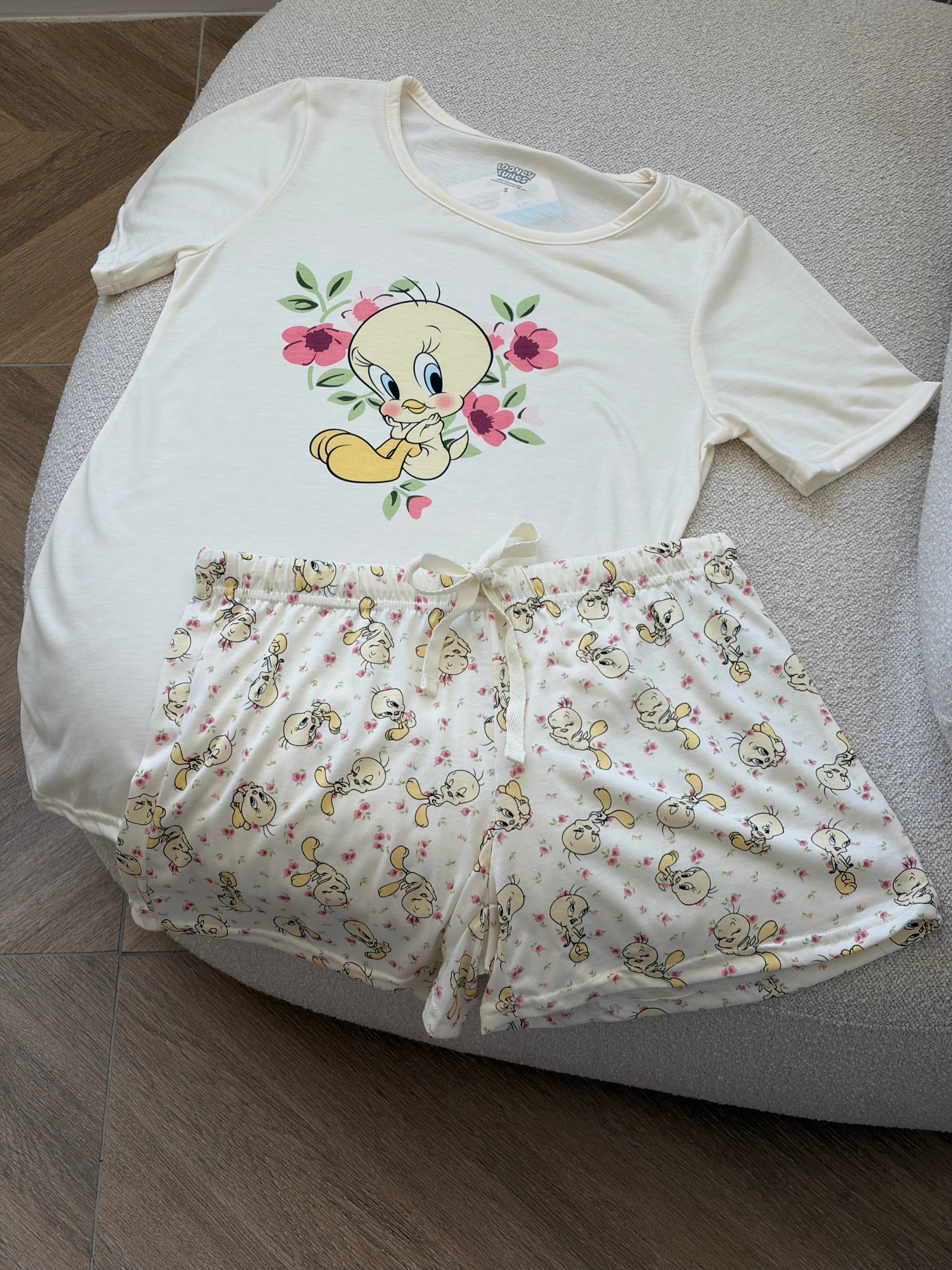 Short Pajama Set - Tweety