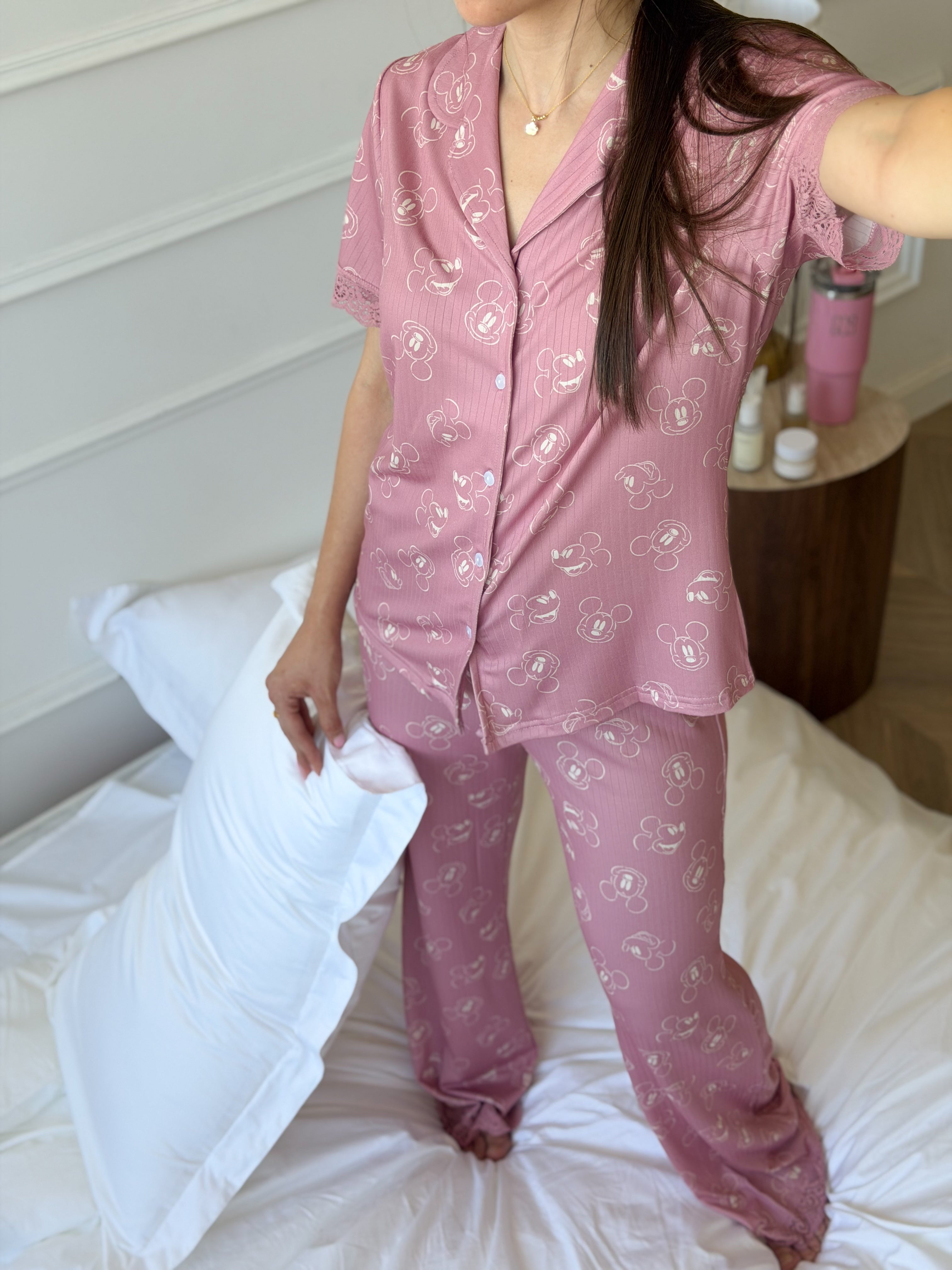 Long Pajama Set -Mickey