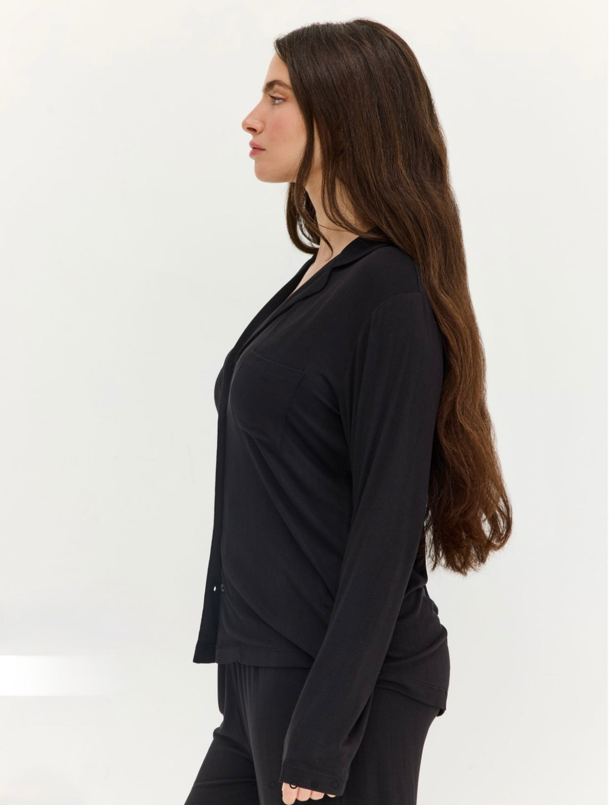 Long Pajama Set - Black