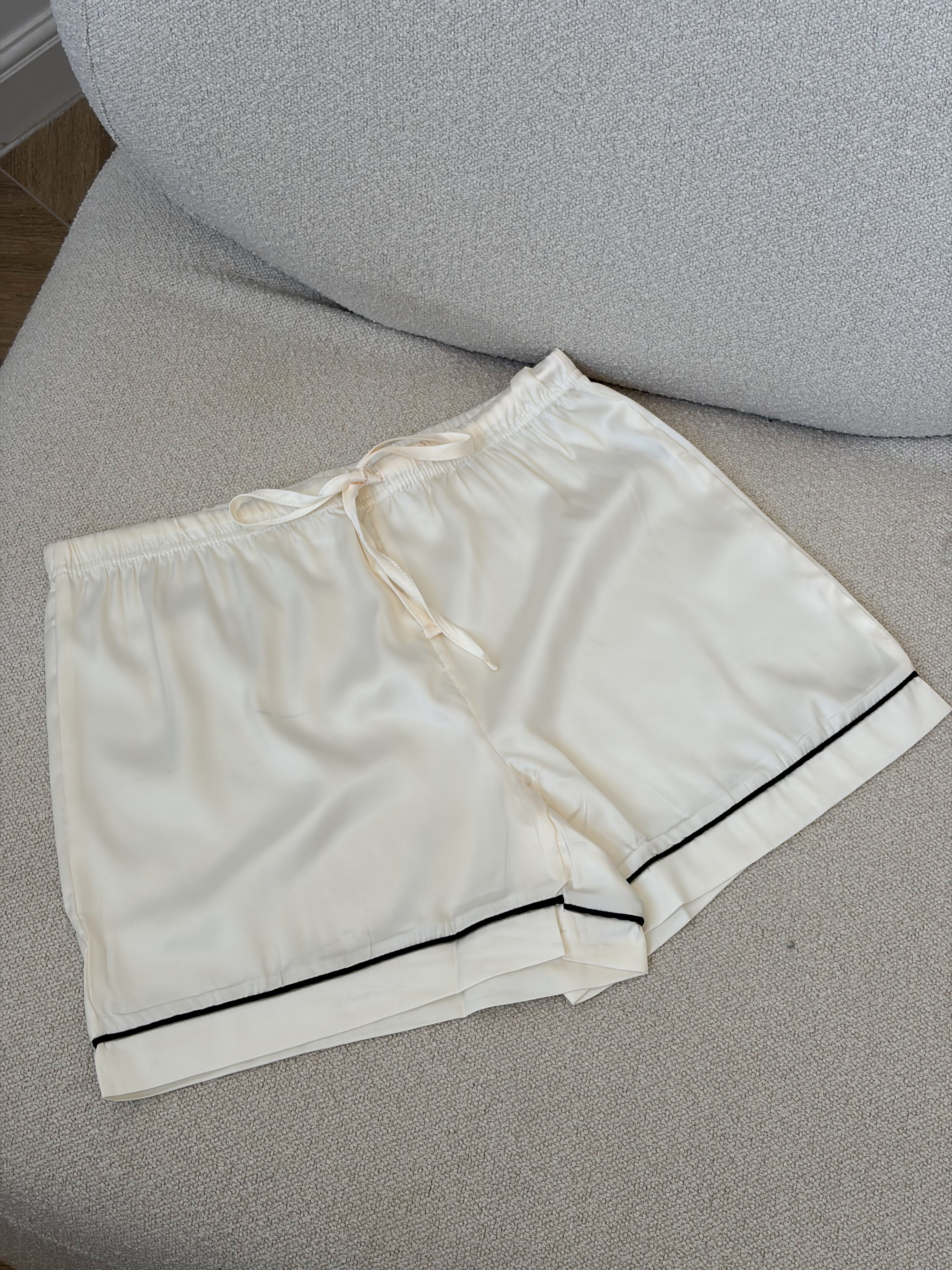 Short Pajama Set - White