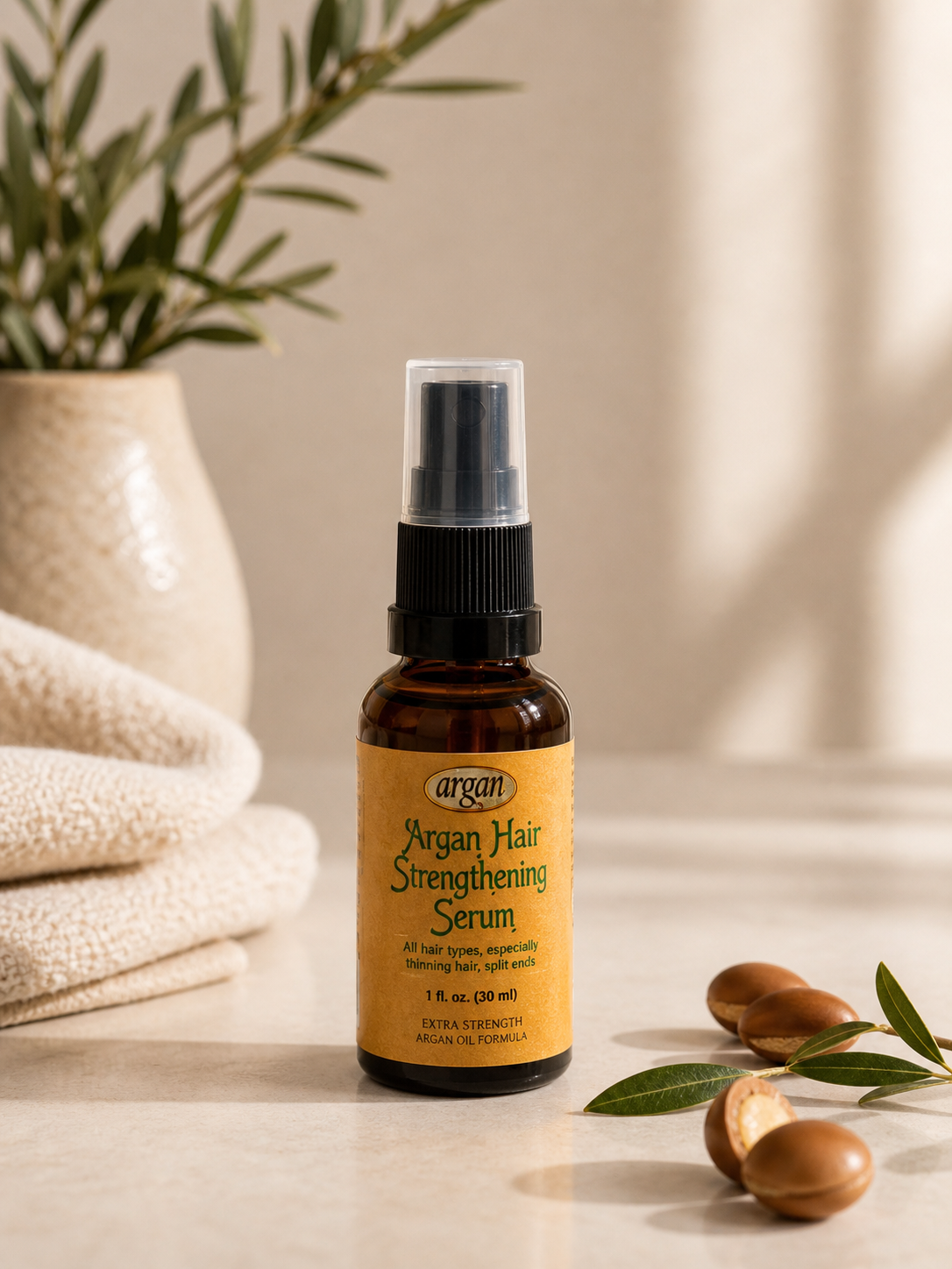 Argan Hair Strengthening Serum  30Ml