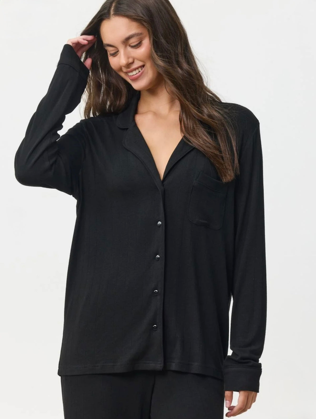 Long Pajama Set - Black