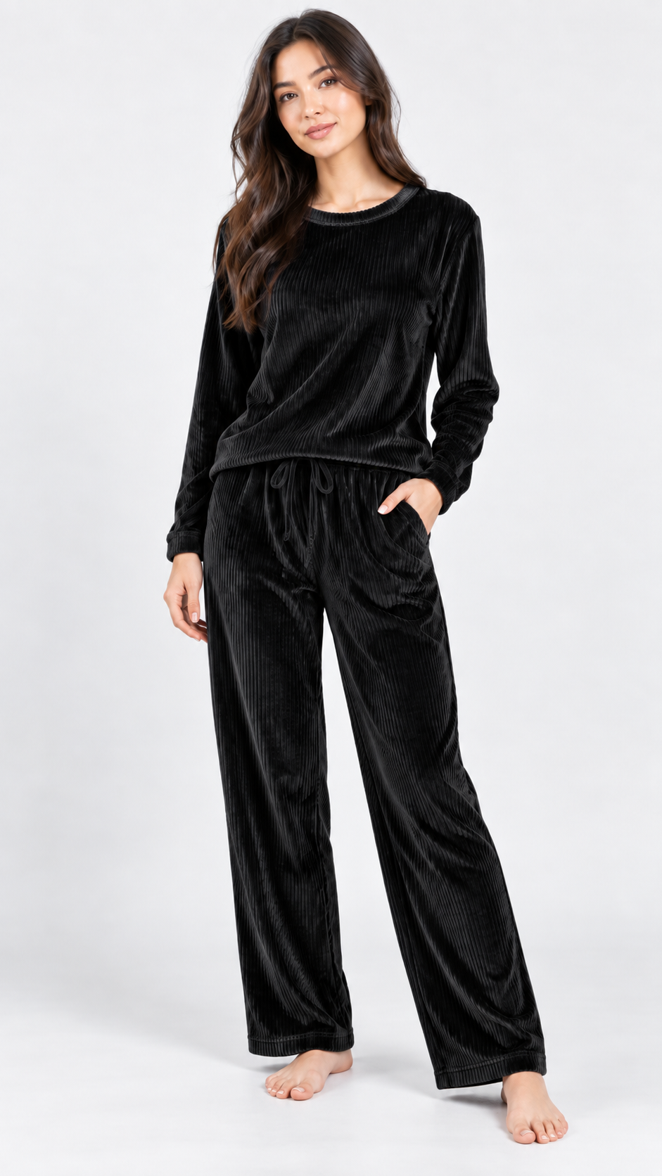 Long Pajama set-Black