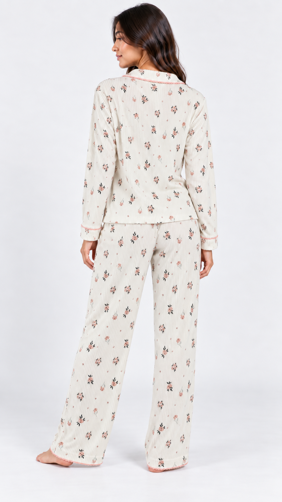 Long Pajama set-White