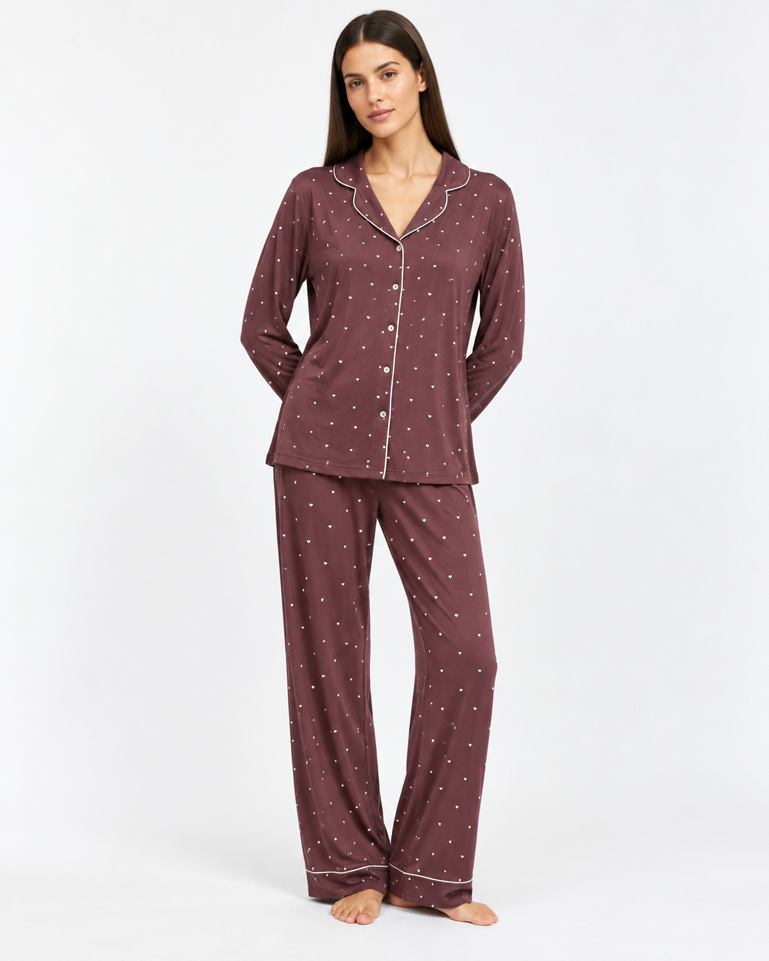 Burgundy Pajama Set