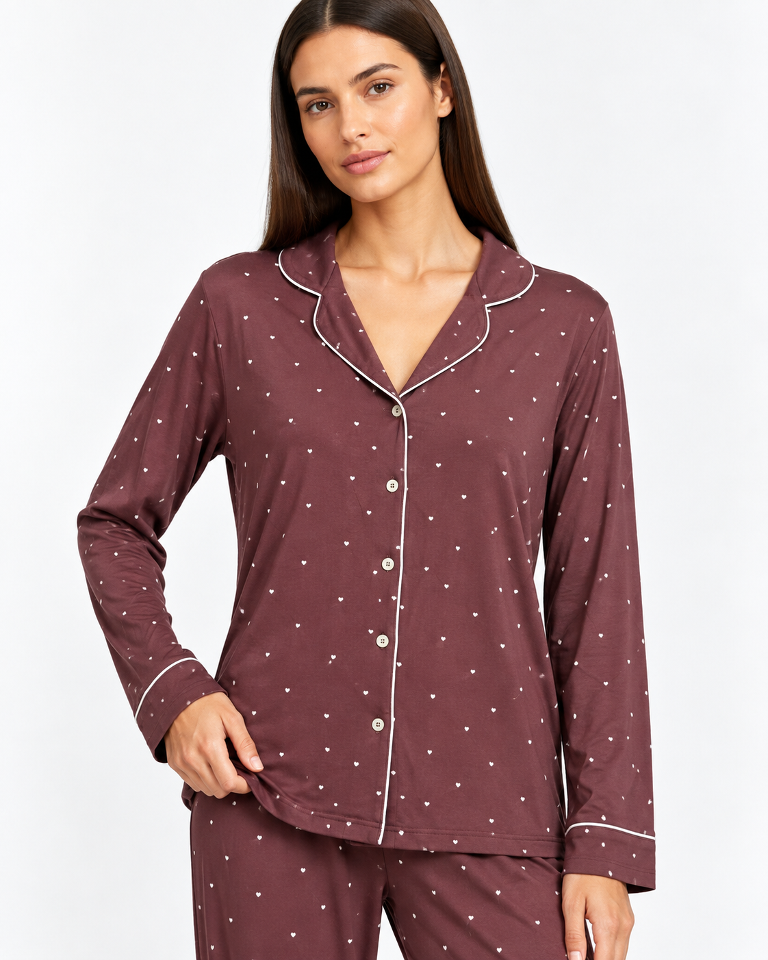 Burgundy Pajama Set
