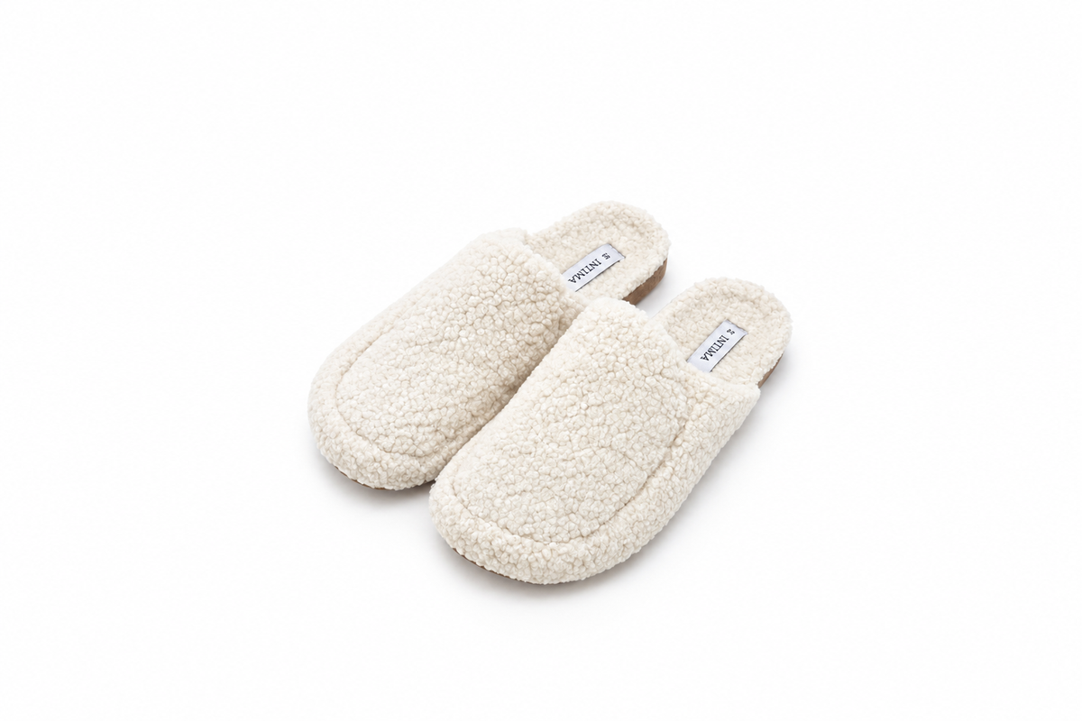 Mule House Slippers - White