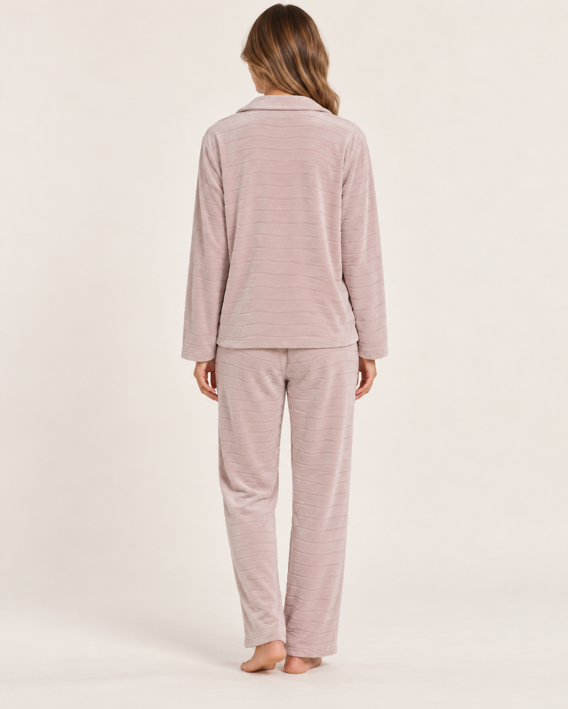 Long Pajama Set-Baby Pink