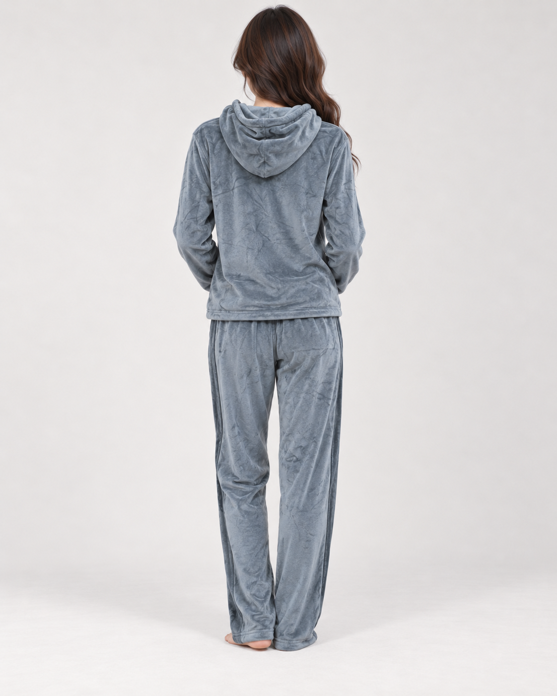 Long pajama set-Gray