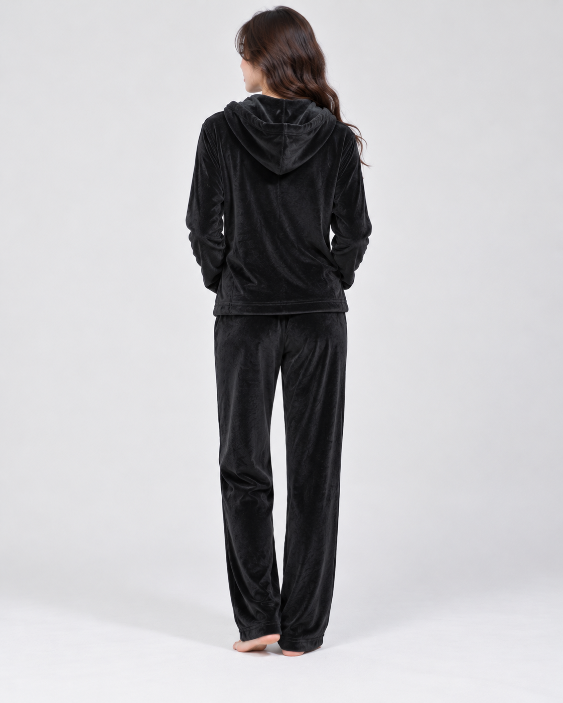 Long pajama set-black